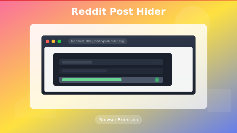 Reddit Post Hider Extension